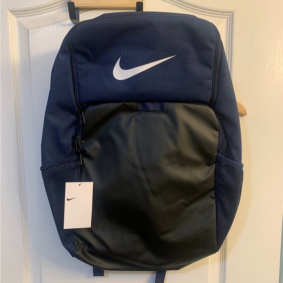 Nike Brasilia Training Travel Backpack in Navy/Black Men’s Unisex NWT - Picture 3 of 5